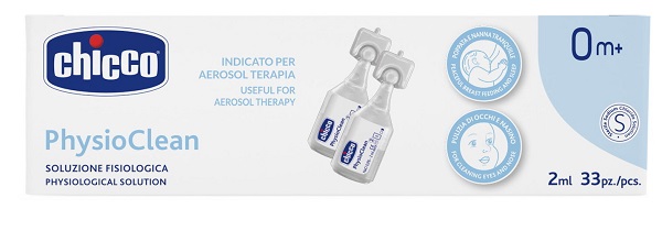 CHICCO SOLUZIONE PHYSIOCLEAN 2 ML 33 PEZZI - farmacialombardia.it