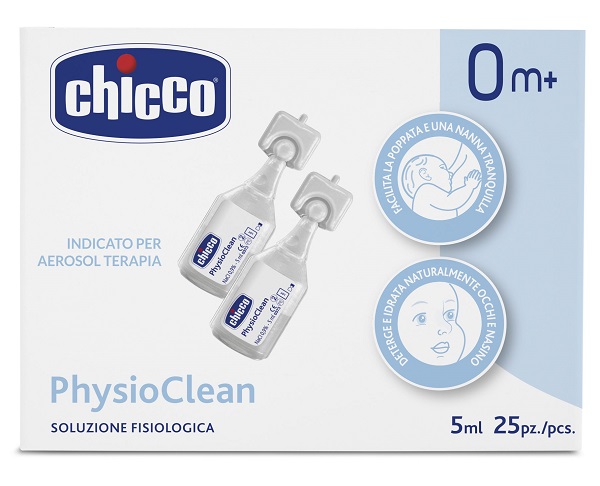 CHICCO SOLUZIONE PHYSIOCLEAN 5 ML 25 PEZZI - farmacialombardia.it