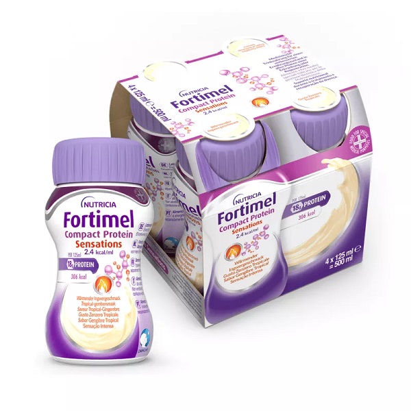 FORTIMEL COMPACT PROTEIN HOT TROPICAL ZENZERO 4 X 125 ML - farmacialombardia.it
