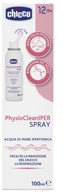 CHICCO PHYSIOCLEAN SOLUZIONE IPERTONICA SPRAY 100 ML - farmacialombardia.it