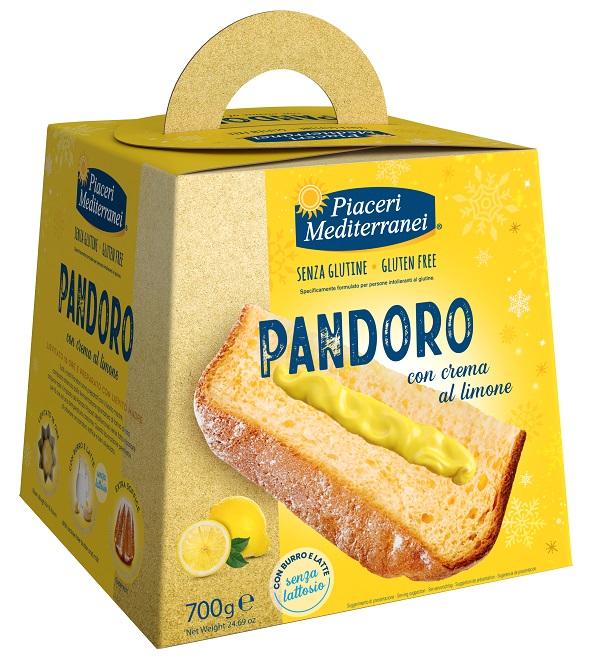 PIACERI MEDITERRANEI PANDORO CREMA AL LIMONE 700 G - farmacialombardia.it