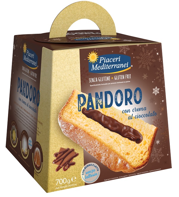 PIACERI MEDITERRANEI PANDORO CREMA AL CIOCCOLATO 700 G - farmacialombardia.it
