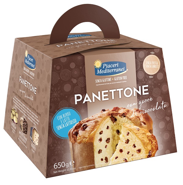 PIACERI MEDITERRANEI PANETTONE GOCCE DI CIOCCOLATO 650 G - farmacialombardia.it