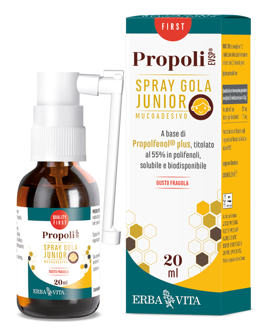 PROPOLI EVSP SPRAY GOLA JUNIOR GUSTO FRAGOLA 20 ML - farmacialombardia.it