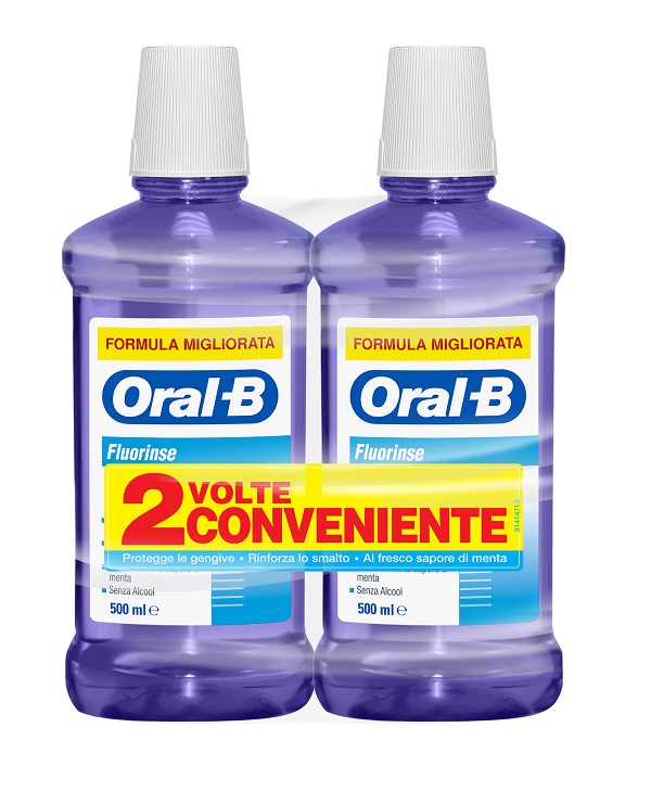 ORALB FLUORINSE COLLUTORIO ANTI CARIE 2 X 500 ML - farmacialombardia.it