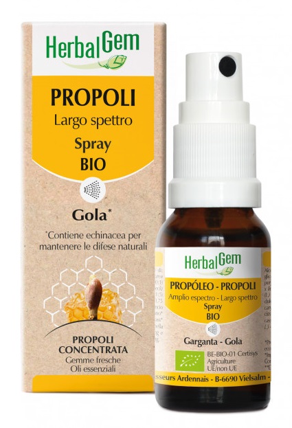 HERBALGEM BIO PROPOLI LARGO SPETTRO SPRAY 15 ML - farmacialombardia.it