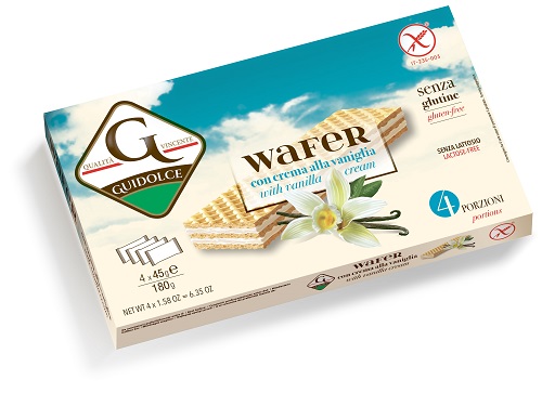 WAFER CON CREMA ALLA VANIGLIA 4 PORZIONI X 45 G - farmacialombardia.it