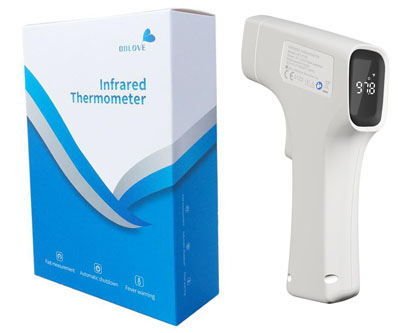 BBLOVE TERMOMETRO INFRAROSSI DISPLAY LED RANGE MISURA 32-42,2 GRADI - farmacialombardia.it