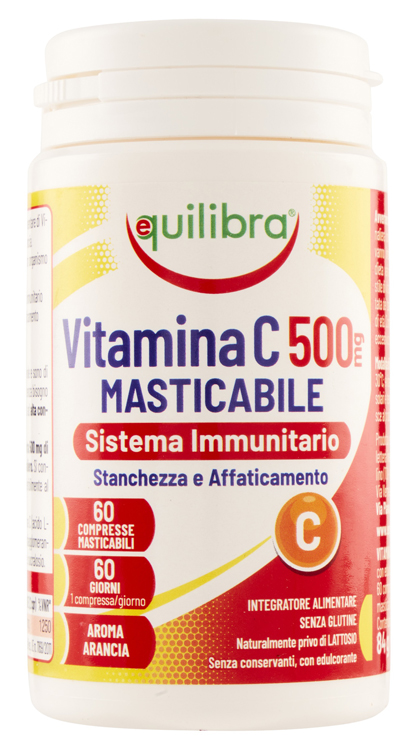 VITAMINA C 500MG MASTICABILE SISTEMA IMMUNITARIO 60 COMPRESSE - farmacialombardia.it