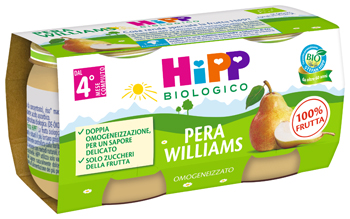 HIPP BIO OMOGENEIZZATO PERA WILLIAMS 2 X 80 G - farmacialombardia.it