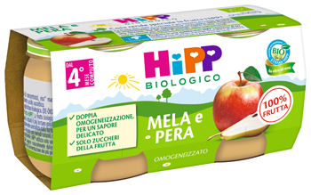 HIPP OMOGENEIZZATO MELA/PERA 2 X 80 G - farmacialombardia.it