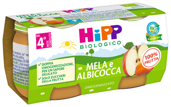 HIPP BIO OMOGENEIZZATO ALBICOCCA/MELA 2X80 G - farmacialombardia.it