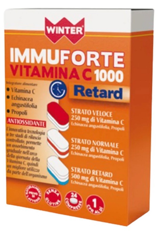 WINTER IMMUNOFORTE VITAMINA C 1000 RETARD 24 COMPRESSE - farmacialombardia.it