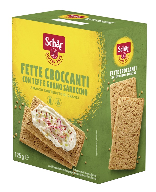 SCHAR FETTE CROCCANTI CON TEFF E GRANO SARACENO SENZA LATTOSIO 125 G - farmacialombardia.it