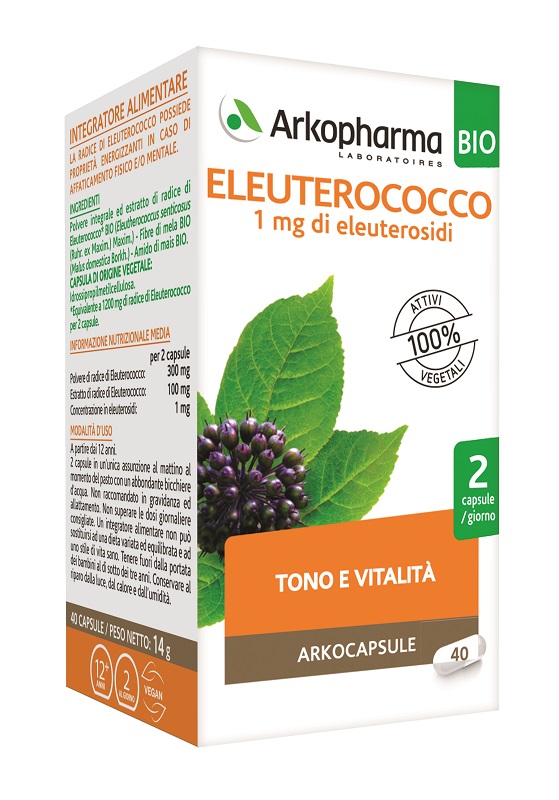 ARKOCAPS ELEUTEROCOCCO BIO 40 CAPSULE - farmacialombardia.it