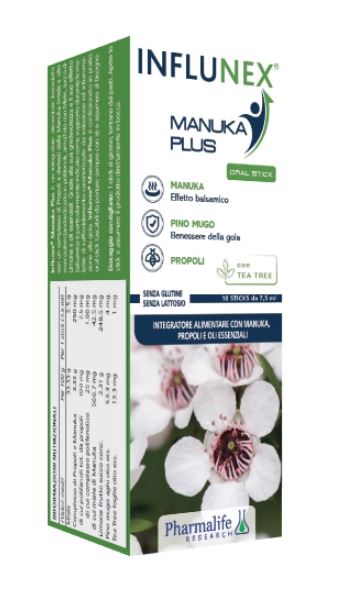 INFLUNEX MANUKA PLUS 10 STICK - farmacialombardia.it
