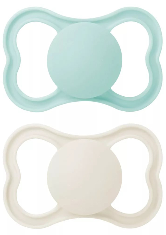 MAM AIR SUCCHIETTO 16+ MESI SILICONE NEUTRO 2 PEZZI - farmacialombardia.it