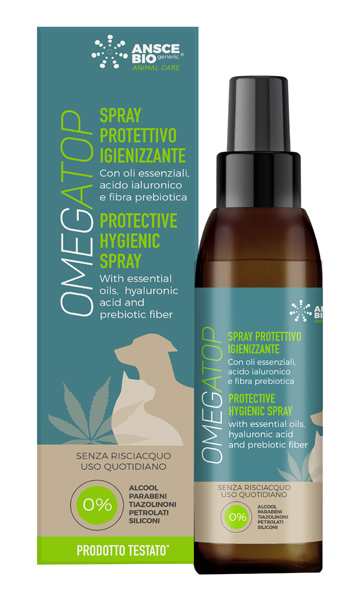 OMEGATOP SPRAY IGIENIZZANTE PROTETTIVO 150 ML - farmacialombardia.it