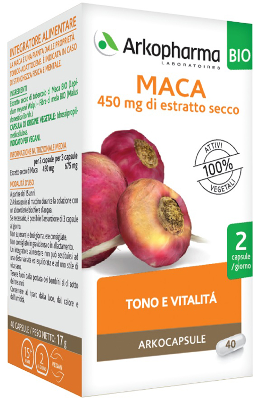 ARKO CAPSULE MACA BIO 40 CAPSULE - farmacialombardia.it