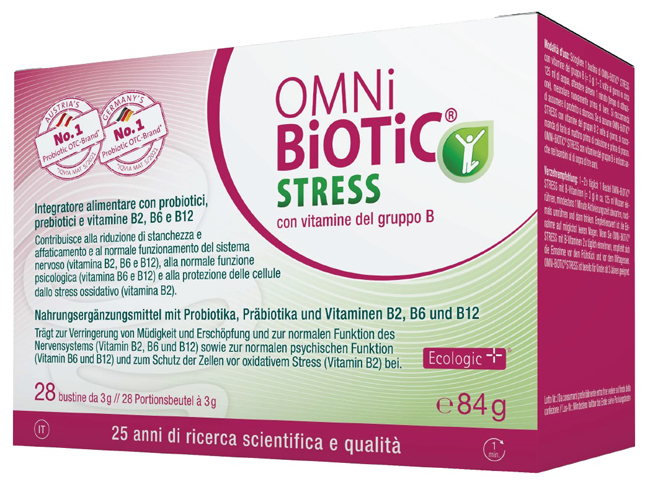 OMNI BIOTIC STRESS VITAMINE GRUPPO B 28 BUSTINE DA 3 G - farmacialombardia.it
