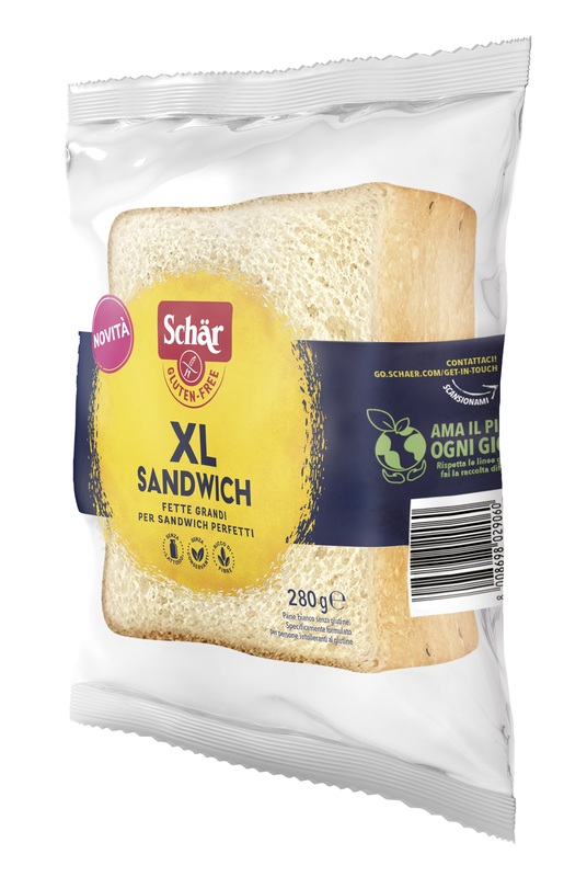 SCHAR XL SANDWICH PANE BIANCO SENZA LATTOSIO 280 G - farmacialombardia.it