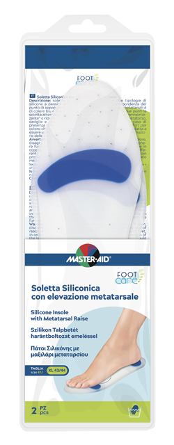 SOLETTA SILICONICA MASTER-AID FOOTCARE XL 43-44 METATARSO I7 - farmacialombardia.it