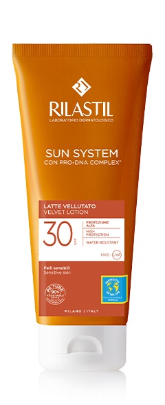 RILASTIL SUN SYSTEM PHOTO PROTECTION TERAPY LATTE VELLUTANTE SPF 30 200 ML - farmacialombardia.it
