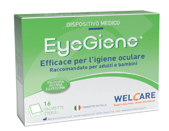 SALVIETTE OCULARI STERILI EYEGIENE 16 PEZZI 14X15CM - farmacialombardia.it