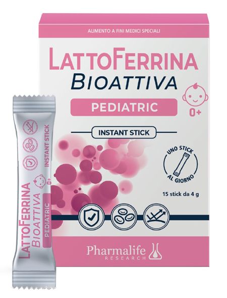 LATTOFERRINA BIOATTIVA PEDIATRIC 15 STICK 4 G - farmacialombardia.it