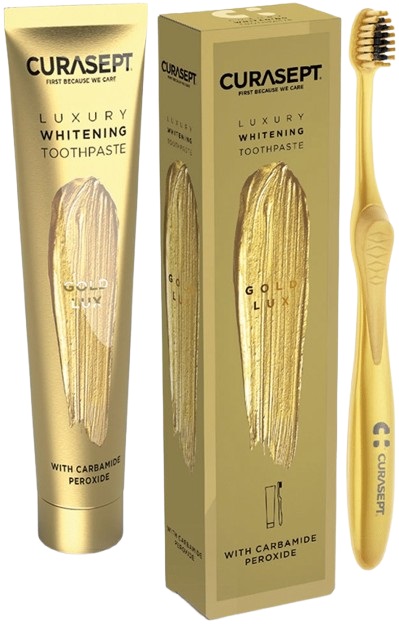 CURASEPT GOLD LUXURY WHITENING DENTIFRICIO 75 ML - farmacialombardia.it