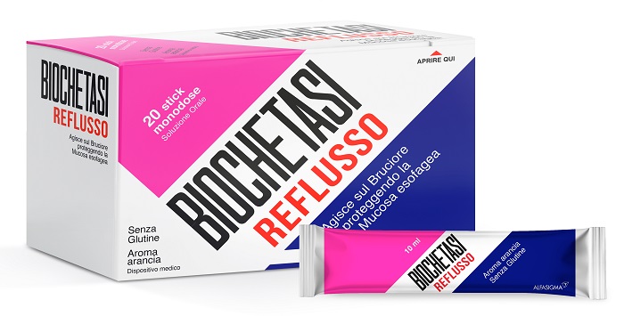 BIOCHETASI REFLUSSO 20 STICK AROMA ARANCIA - farmacialombardia.it