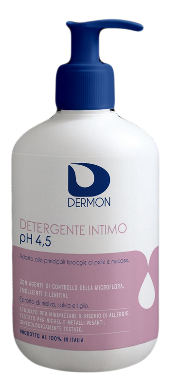 DERMON DETERGENTE INTIMO USO FREQUENTE PH 4,5 500 ML - farmacialombardia.it