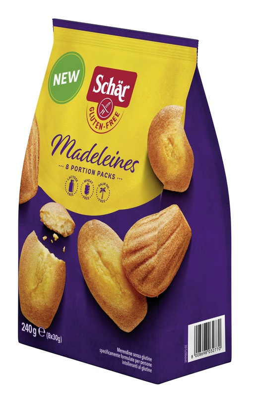 SCHAR MADELEINES SENZA LATTOSIO 8 PORZIONI DA 30 G - farmacialombardia.it
