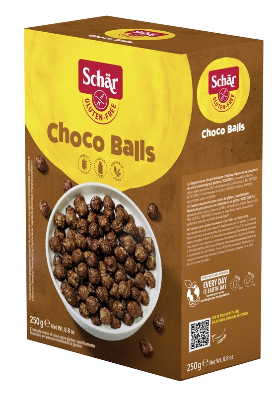 SCHAR CHOCO BALLS CEREALI SENZA LATTOSIO 250 G - farmacialombardia.it