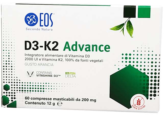 EOS D3 K2 ADVANCE 60 COMPRESSE MASTICABILI - farmacialombardia.it