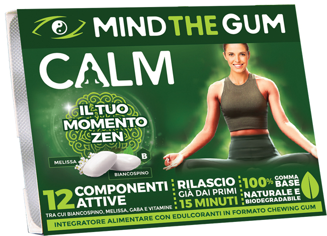 MIND THE GUM CALM 18 GOMME SENZA ZUCCHERO - farmacialombardia.it