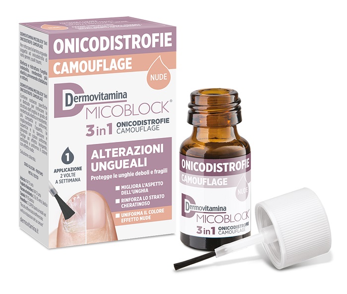 DERMOVITAMINA MICOBLOCK 3 IN 1 ONICODISTROFIE CAMOUFLAGE 8 ML NUDE - farmacialombardia.it