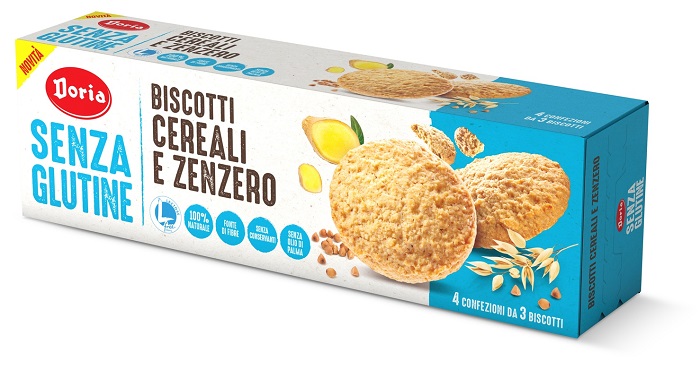 DORIA BISCOTTI CEREALI-ZENZERO 4X37,5 G - farmacialombardia.it