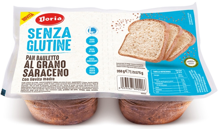 DORIA PAN BAULETTO GRANO SARACENO 2 PEZZI DA 175 G - farmacialombardia.it