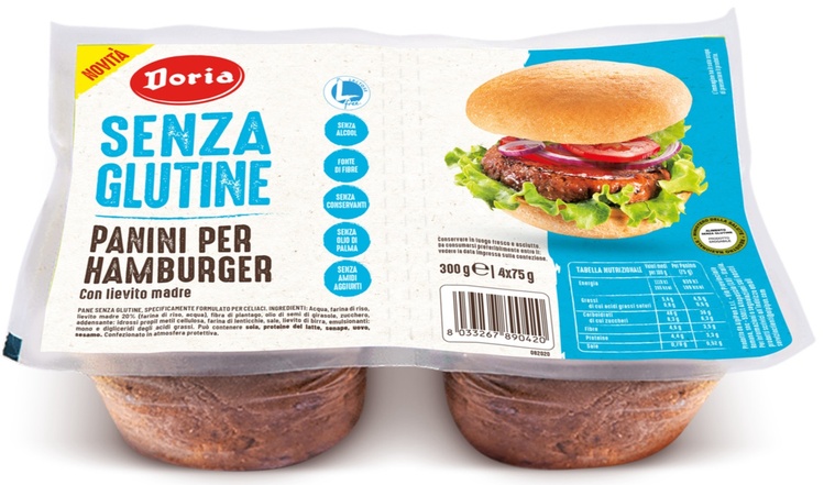 DORIA PANINI HAMBURGER 4X75 G - farmacialombardia.it
