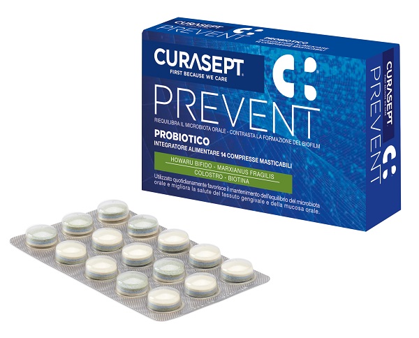 CURASEPT PREVENT PROBIOTICO 14 COMPRESSE MASTICABILI - farmacialombardia.it