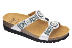 NEW BOGOTA' WEDGE SATIN+BEADS W ARGENTO/MULTI 41 - farmacialombardia.it