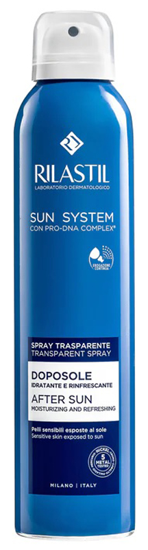 RILASTIL SUN SYSTEM DOPOSOLE SPRAY TRASPARENTE DOPOSOLE IDRATANTE E RINFRESCANTE 200 ML - farmacialombardia.it