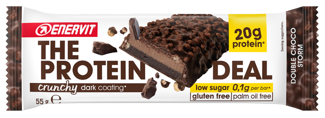 ENERVIT PROTEIN DEAL DOUBLE CHOCO STORM 55 G - farmacialombardia.it