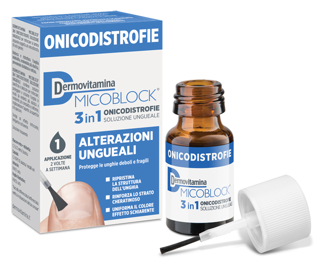 DERMOVITAMINA MICOBLOCK 3 IN 1 ONICODISTROFIE ALTERAZIONI UNGUEALI 7 ML - farmacialombardia.it