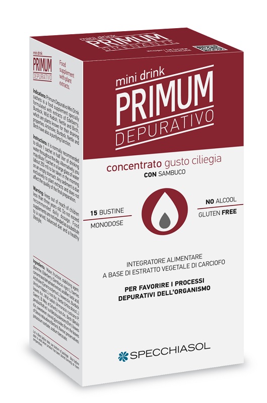PRIMUM DEPURATIVO MINIDRINK CILIEGIA 15 STICK DA 10 ML - farmacialombardia.it