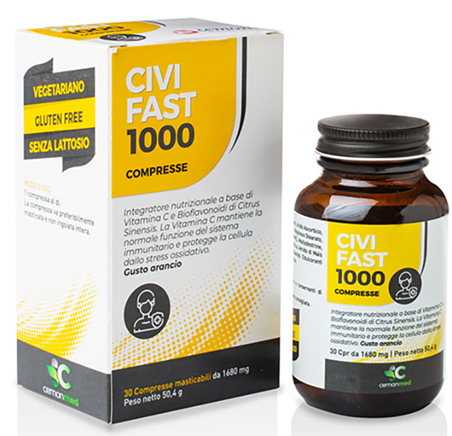 CEMONMED CIVIFAST 1000 30 COMPRESSE MASTICABILI - farmacialombardia.it