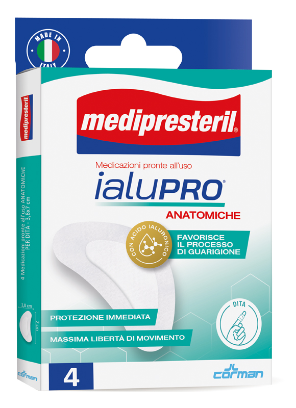 MEDIPRESTERIL IALUPRO DITA 3,8X7 CM 4 PEZZI - farmacialombardia.it