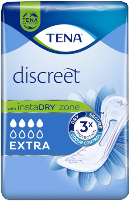 ASSORBENTE INCONTINENZA LEGGERA TENA DISCREET EXTRA 10 PEZZI - farmacialombardia.it