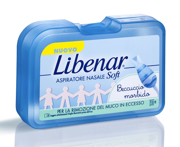 ASPIRATORE NASALE SOFT LIBENAR + 5 FILTRI CON BECCUCCIO ULTRA FLESSIBILE - farmacialombardia.it